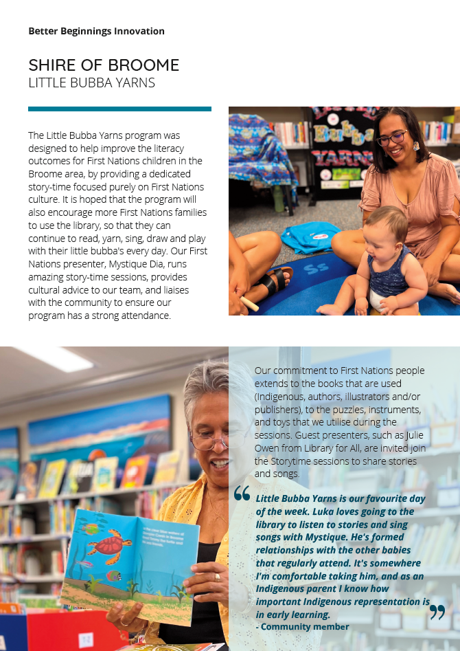 Case study of Broome BB grant