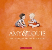Amy and Louis book cover featuring two small children sat next to each other. 