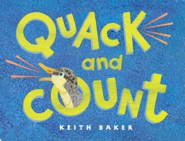 Quack and Count book cover featuring a duck. 
