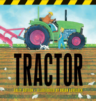 Book cover of Tractor by Sally Sutton.  