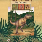 My Dinosaur ABC book cover features a T-Rex walking through the jungle